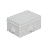 JBS210 Коробка огн. E110, о/п 210х150х100мм, без галогена,8 вых., IP55, 24P, (0,15-2,5 мм²), цвет серый Экопласт