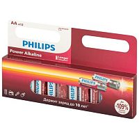 Элемент питания алкалиновый AA/LR6 1.5В Power (блист.12шт) LR6P12W/51 Philips Б0064661