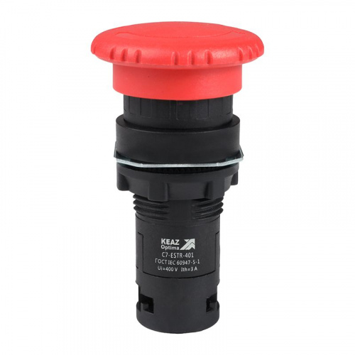 Кнопка аварийного останова OptiSignal Compact D22 С7-ESTR-401 красн. 1НЗ XB7ES542P КЭАЗ 362129