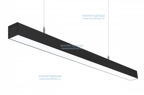 Светильник СЛИМФЛЕШ VS310 линейный 54W-3600Lm 5000-5500К ОПАЛ IP40 с БАП (aax.tech) на 3 часа чёрный