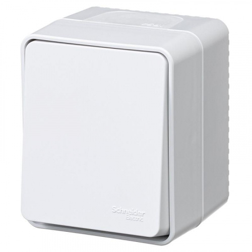 Выключатель кнопочный 1-кл. ОП AtlasDesign PROFI IP54 10АХ бел. SE ATN540115