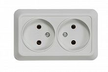 Розетка 2-м ОП Bolleto 7102 16А IP20 бел. ASD / IN HOME 4680005959822