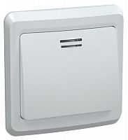 Выключатель 1-кл. СП Вега 10А IP20 ВС10-1-1-ВБ с индикацией бел. GENERICA EVV11-K01-10-DM