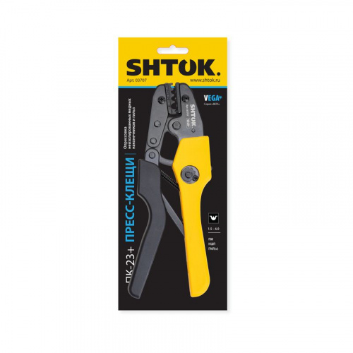 Пресс-клещи ПК-23+ матрица профиль клиновидный 0.5-10.0кв.мм (03707) SHTOK 376214