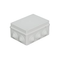 JBS150 Коробка огн. E110, о/п 150х110х70мм, без галогена,10 вых., IP55, 8P, (0,15-2,5 мм²), цвет серый Экопласт