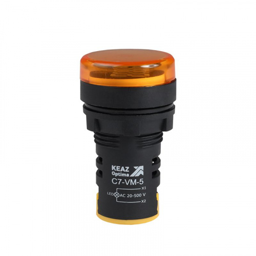 Индикатор напряжения OptiSignal Compact D22 С7-VM-5 желт. 20-500В AC AD22VM КЭАЗ 362190 Индикатор напряжения OptiSignal Compact D22 С7-VM-5 желт. 20-500В AC AD22VM КЭАЗ 362190
