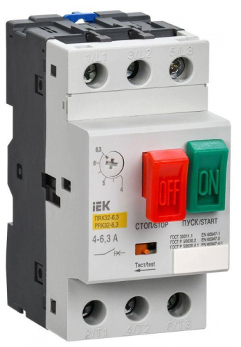 Пускатель ПРК32-6.3 In6.3А Ir4-6.3А Ue 660В KARAT IEK DMS11-D63