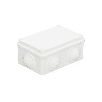 JBS120 Коробка распределительная о/п, 120х80х50мм 6 вых., IP55 цвет белый (упаковка DIY) Экопласт