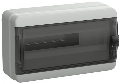 Корпус КМПн-18 TEKFOR IP65 черн. прозр. дверь пластик. IEK TF5-KP72-N-18-65-K03-K02