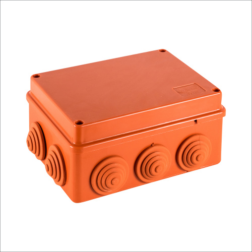 JBS150 Коробка огн. E110, о/п 150х110х70мм, без галогена,10 вых., IP55, 4P, (2,5-25 мм²), цвет оранж .Экопласт