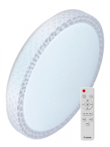 Светильник светодиодный PREMIUM SAPHIR 75Вт 230В 3000-6500К 6000лм IP40 495х115мм настенно-потолочный управляемый с пультом ДУ КОСМОС KSSaph75W Светильник светодиодный PREMIUM SAPHIR 75Вт 230В 3000-6500К 6000лм IP40 495х115мм настенно-потолочный управляемый с пультом ДУ КОСМОС KSSaph75W
