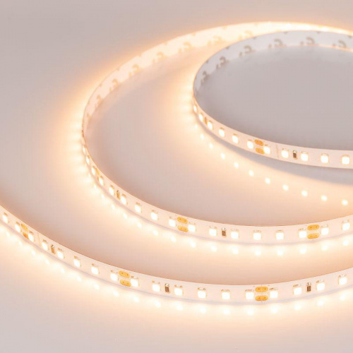 Лента светодиодная RT-A120-8mm 24V Warm 2700К 2835 9.6Вт/м IP20 (уп.5м) Arlight 010346(2)