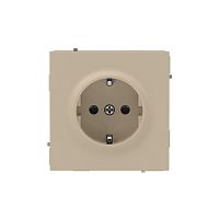 Розетка силовая KANT 2P+E защ. шторки ванильн. марципан DKC 7015003