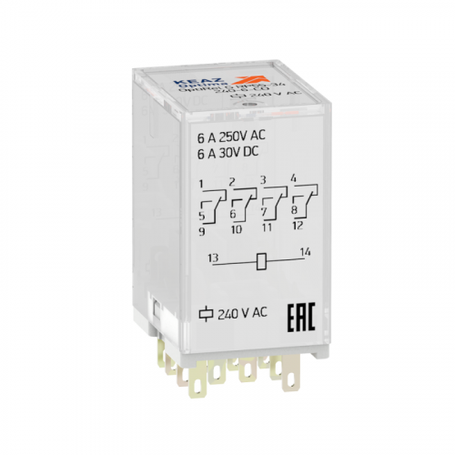 Реле промежуточное OptiRel G RP55-34-240-6-CO/TIL КЭАЗ 281117