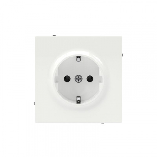 Розетка силовая KANT 2P+E без шторки бел. магнолия DKC 7000033