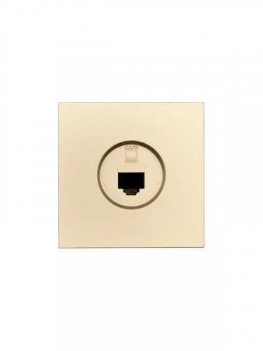 Розетка компьютерная 1-м СП ZIMA IP20 механизм зол. LEZARD 704-3688-140