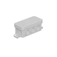 JBL090 Коробка огн. E110, о/п 90х42х40мм, без галогена, 10 вых., IP55, 4P, (0,15-2,5 мм²), цвет серый Экопласт