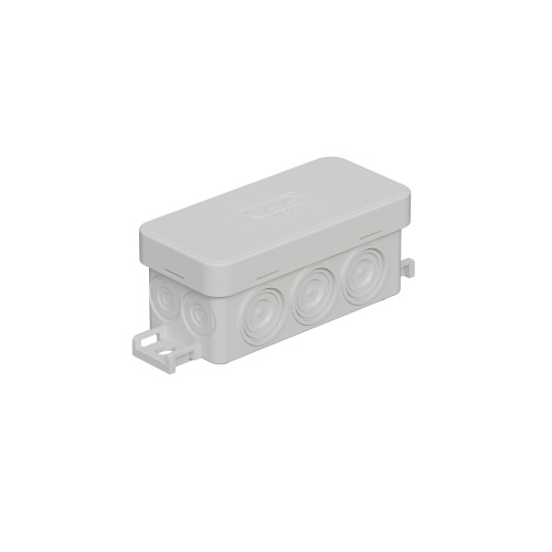 JBL090 Коробка огн. E110, о/п 90х42х40мм, без галогена, 10 вых., IP55, 4P, (0,15-2,5 мм²), цвет серый Экопласт