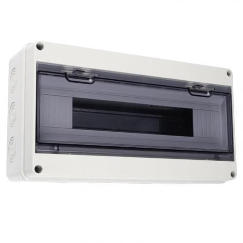 Бокс модульный накладной PDB/W 4018 GR (ЩРН-ПГ-18) IP65 пластик. JazzWay 5072121
