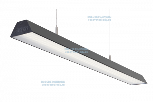 Светильник ТРЕЙД VS306 76W-8600Lm 4000-4500К МИКРОПРИЗМА IP40 с БАП (aax.tech) на 3 часа чёрный