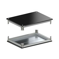Крыша и основание RAL9005 с направляющими для корпусов CQE N ШхГ 600х400мм DKC R5NKTB64