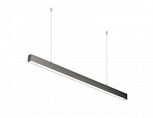 Светильник светодиодный ДПО/ДСО TS 02 S 48 OP 840 L1500 EL BK 1500х60х60 мм 40Вт 4000К IP20 подвесной линейный с БАП 3ч в компл. с тросом 3м черн. Русский Свет 11050224516