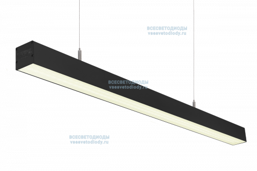 Светильник СЛИМФЛЕШ VS310 линейный 54W-4900Lm 4000-4500К МИКРОПРИЗМА IP40 с БАП (vsesv) на 3 часа чёрный