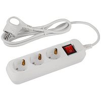 Удлинитель 3х1.5м с заземл. 10А IP20 GREEN LINE UDL-10-315-ES ПВС 3х0.75 с выкл. Эра Б0065051