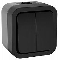 Выключатель 2-кл. ОП TORS TS105 10А IP55 графит IEK TS-V20-0-10-55-K53