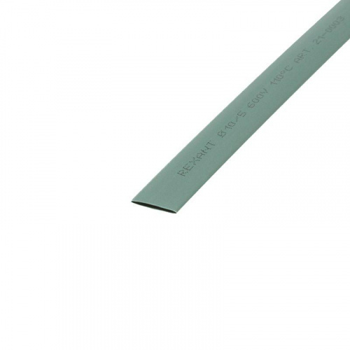 Трубка термоусадочная ТУТ нг 10.0/5.0 зел. 1м REXANT 21-0003
