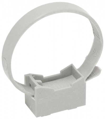 Держатель хомутный для труб со стяжкой d32-63 CFF2 сер. ELASTA IEK CTA10MP-CFF263-K41-100