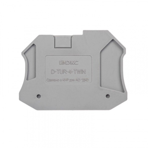 Изолятор торцевой для клемм TUR-2.5-TWIN DKC D-TUR-2.5-TWIN Изолятор торцевой для клемм TUR-2.5-TWIN DKC D-TUR-2.5-TWIN
