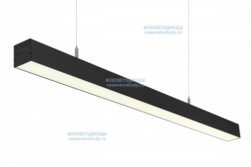 Светильник СЛИМФЛЕШ VS310 линейный 75W-5500Lm 4000-4500К ОПАЛ IP40 с БАП (aax.tech) на 1 час чёрный