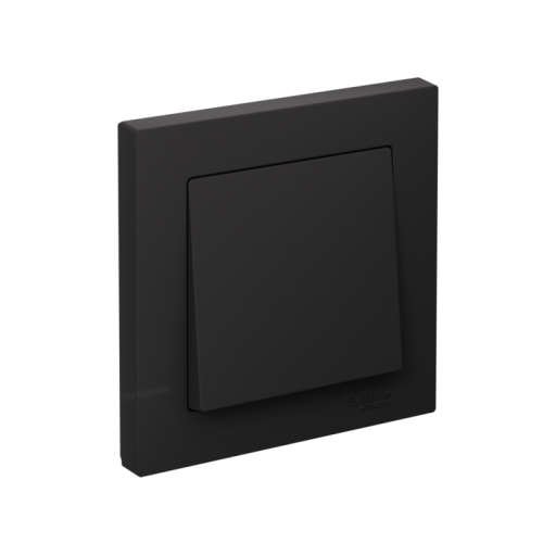 Выключатель 1-кл. СП AtlasDesign 10А IP20 (сх. 1) 10AX в сборе карбон SE ATN001012
