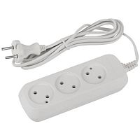 Удлинитель 3х1.5м без заземл. 6А IP20 GREEN LINE UDL-6-315 ШВВП 2х0.75 Эра Б0065043