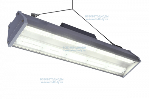 Светильник ПОЛЮС VS402 75W-10100Lm 5000-5500К ПРОЗРАЧНЫЙ IP65 на тросовом подвесе