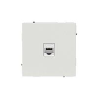 Розетка компьютерная 1-м KANT RJ45 кат.6A без шторки бел. песок DKC 7010673