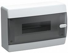 Корпус ЩРН-П-12 UNION Compact IP41 черн. прозр. дверь пластик. IEK UIC-KP12-N-12-41-K01