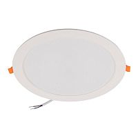 Светильник светодиодный PLED DL7 WH Downlight 24Вт 4000К 220х26мм IP54 ДВО встраив. Pro JazzWay 5042568