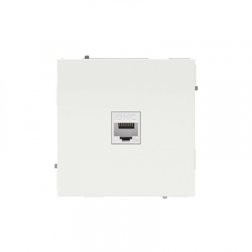 Розетка компьютерная 1-м KANT RJ45 кат.5E без шторки бел. песок DKC 7010663