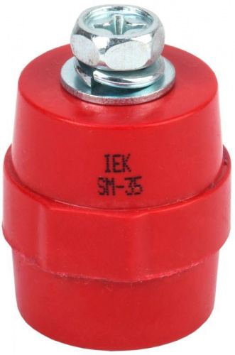 Изолятор SM35 (М8) силовой с болтом IEK YIS11-35-10-B Изолятор SM35 (М8) силовой с болтом IEK YIS11-35-10-B