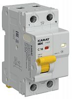 Устройство защиты от дугового пробоя (УЗДП) 1P+N C 16A с авт. выкл. KARAT IEK KA-DP11-1-016-C