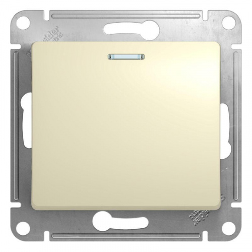 Переключатель проходной 1-кл. СП Glossa 10А IP20 (сх. 6а) 10AX с подсветкой механизм беж. SE GSL000263 Переключатель проходной 1-кл. СП Glossa 10А IP20 (сх. 6а) 10AX с подсветкой механизм беж. SE GSL000263