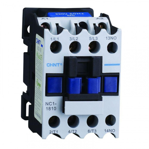 Контактор NC1-1810 18А кат. 400В AC 1НО AC-3 (R) CHINT 221560 Контактор NC1-1810 18А кат. 400В AC 1НО AC-3 (R) CHINT 221560