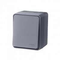 Выключатель 1-кл. ОП AtlasDesign PROFI IP54 10AX антрацит SE ATN544011