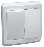 Выключатель 2-кл. СП Вега 10А IP20 ВС10-2-0-ВБ бел. GENERICA EVV20-K01-10-DM